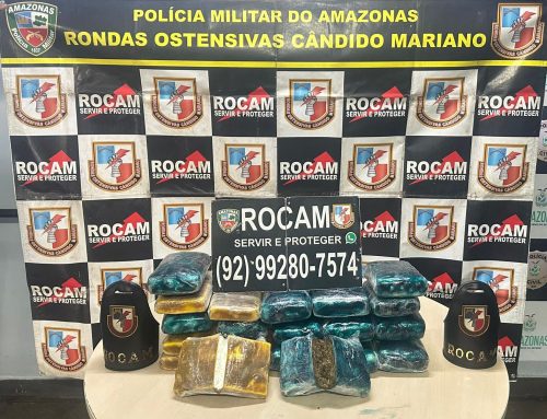 Polícia Militar do Amazonas prende homem e apreende 20 tabletes de drogas no porto de Manaus