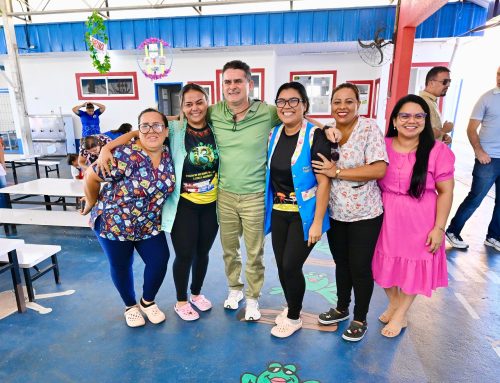 Prefeito David Almeida realiza visita à creche municipal Dalila Bentes Duarte e reforça compromisso com a qualidade da educação infantil